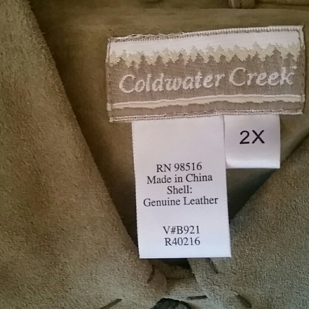 Coldwater Creek Leather Jacket - Picture 6 of 6